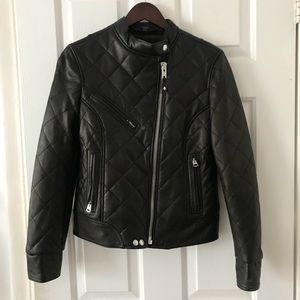 NWOT Schott Quilted Leather Jacket